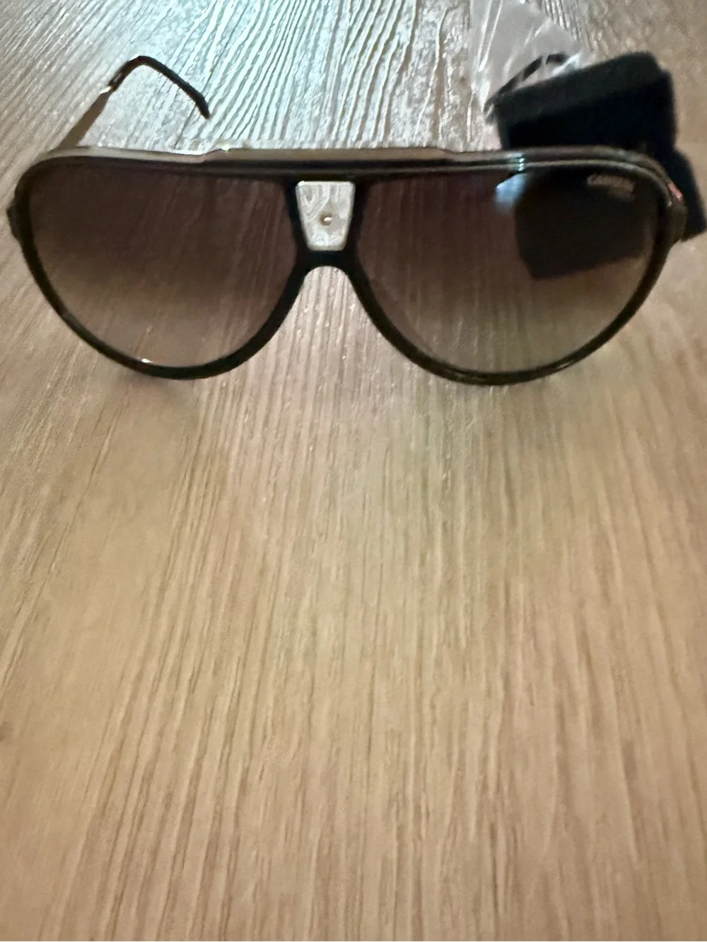 Carrera Black Aviator Sunglasses with Gradient Lenses